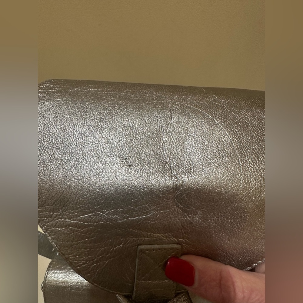 Versace Silver Leather Sun Backpack - image 3